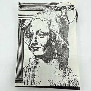 Vitruvian Man Roman Woman Custom-Made Rubber Stamp Profile Cheek Bones Column